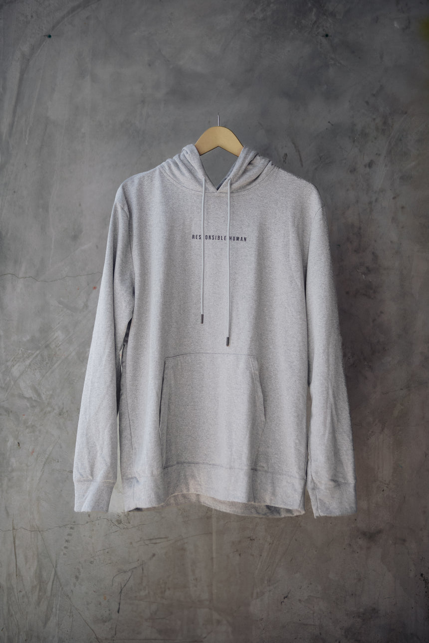 Responsible Human SILVER GRAY HOODIE